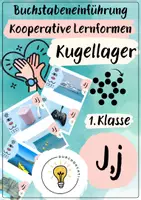Vorschau - Fördermaterial/Inklusion - Buchstabeneinführung J - Buchstabe J - Kugellager J - Deckblatt
