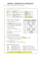 Aperçu - Feuilles d'exercices - Latin_Théorie + exercices - Comparatif et Superlatif + Corrigé - Page 1