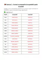 Aperçu - Feuilles d'exercices - Latin_Théorie + exercices - Comparatif et Superlatif + Corrigé - Page de couverture