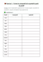 Aperçu - Feuilles d'exercices - Latin_Théorie + exercices - Comparatif et Superlatif + Corrigé - Page 2