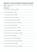 Aperçu - Feuilles d'exercices - Latin_Théorie + exercices - Comparatif et Superlatif + Corrigé - Page 3