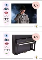 Vorschau - Spiele - Buchstabeneinführung V - Buchstabe V - Hörspaziergang V mit Differenzierung - Seite 3