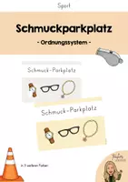 Vorschau - Poster - Schmuck-Parkplatz Wandplakat für den Sportunterricht - Deckblatt