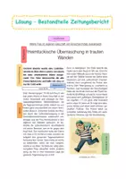 Vorschau - Arbeitsblätter - Materialiensammlung zum Zeitungsbericht - Seite 2