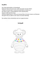 Vorschau - Arbeitsblätter - Mein Würfelclown Karneval/Fasching - Seite 2