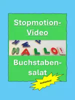 Vorschau - Videos - Stopmotion-Video "Buchstabensalat" (kostenlos) - Deckblatt