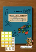 Vorschau - Spiele - Spiel "Paare finden" (addieren und subtrahieren ZR10) - Deckblatt