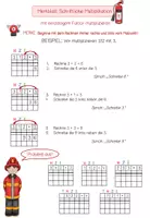 Vorschau - Merkblätter - Anleitung schriftliche Multiplikation einstelliger Faktor - Seite 2