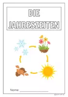 Vorschau - Arbeitsblätter - Die Jahreszeiten - Arbeitsblätter Stationenlernen - Deckblatt
