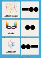 Vorschau - Arbeitsblätter - Rhythmuskarten Fasching - kurz und lang - Seite 2