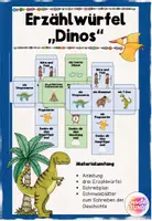 Vorschau - Spiele - Erzählwürfel Dinosaurier - Kreatives Schreiben - Deckblatt