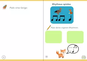 Vorschau - Arbeitsblätter - Notenfuchs Faltheft Geige - Noten lernen - Seite 3