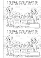 Vista previa - Hojas de trabajo - Recycling Activity Booklet - página 1