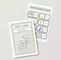 Vorschau - Spiele - Französisch Domino - Früchte & Gemüse - Deckblatt