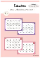 Vorschau - Arbeitsblätter - wachsendes Materialpaket Silbenlesen Klasse 1 - Seite 1