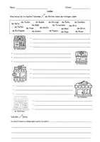 Vorschau - Arbeitsblätter - Einkaufen / Läden - Wortschatz und Schreiben (Arbeitsblatt) - DaZ / DaF / Deutsch Grundschule - Seite 1