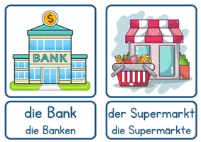 Vorschau - Poster - Stadt / Gebäude - Bildkarten und Wortkarten - DaZ / DaF Grundschule - Seite 3