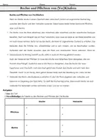 Vorschau - Arbeitsblätter - Rechte und Pflichtern von Käufern und Verkäufern - Seite 1