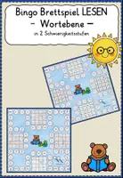 Vorschau - Spiele - Lesespiel *Bingo-Brettspiel_Lesen_WORTEBENE - Deckblatt