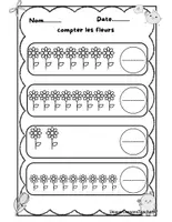 Aperçu - Jeux - 12 fiches d'exercices de mathématiques de printemps pour la maternelle - Page 2