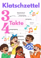 Vorschau - Arbeitsblätter - Klatschzettel mit Rhythmen im 3/4 Takt (PDF Noten) - Deckblatt