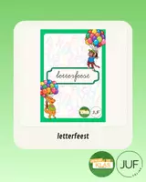 Voorbeeld - JUF CÉLINE/JUF CHARLINE - letterfeest - Voorblad