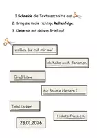 Vorschau - Unterrichtsreihen - "Der Löwe, der nicht schreiben konnte" : Arbeitsblätter differenziert (Mindmaps,Sprachspeicher etc.) - Seite 1