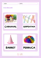 Vista previa - Hojas de trabajo - Viu el Carnaval💜🥳🎉 - página 3