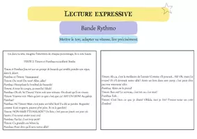 Aperçu - Apprentissages en autonomie - Lecture expressive - Bande Rythmo - Page 1