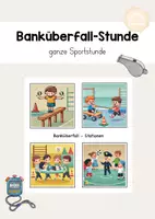 Vorschau - Stationenlernen - Sport: Banküberfall mit Stationen (ganze Sportstunde) - Seite 1