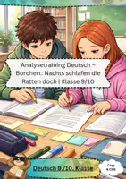 Vorschau - Arbeitsblätter - Kurzgeschichte Nachts schlafen die Ratten doch Klassen 9 10 - Deckblatt