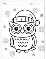 Aperçu - Matériel pour travaux manuels / dessin - Coloriages d'hiver 11 pages - Page 3