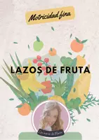 Vista previa - Hojas de trabajo - CUADERNILLO de trazo "Lazos de fruta" - Portada