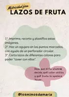 Vista previa - Hojas de trabajo - CUADERNILLO de trazo "Lazos de fruta" - página 1