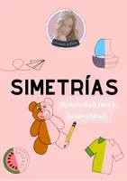 Vista previa - Hojas de trabajo - CUADERNILLO de trazo: "Simetrías" - Portada