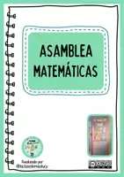Vista previa - Hojas de trabajo - Asamblea Matemáticas - Portada