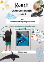 Vorschau - Stundenentwürfe - Die faszinierende Unterwasserwelt; Orca vor dem Eisberg - Deckblatt