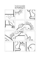 Vorschau - Arbeitsblätter - 3x Puzzles & Ausmalbilder: Im Frühling (Schneideübung) - Seite 2