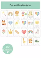 Vorschau - Bildkarten - Affirmationskarten (positive Affirmationen) - Deckblatt