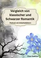 Vorschau - Arbeitsblätter - Interpretation Zwielicht und Vergleich klassische Romantik mit Schwarzer Romantik - Seite 1