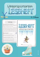 Vorschau - Arbeitsblätter - Leseheft Wintersportarten - Deckblatt