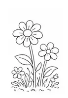 Vorschau - Mal- und Bastelvorlagen - Ausmalbilder: Frühlingsblumen - Seite 2