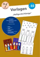 Vorschau - Mal- und Bastelvorlagen - Vorlagen Nr.3: Heilige drei Könige - Deckblatt