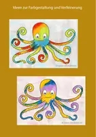 Vorschau - Mal- und Bastelvorlagen - Vorlagen Nr.5: Oktopus - Seite 2