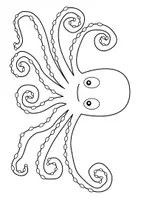 Vorschau - Mal- und Bastelvorlagen - Vorlagen Nr.5: Oktopus - Seite 3