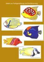 Vorschau - Mal- und Bastelvorlagen - Vorlagen Nr.8: Exotische Fische - Seite 2