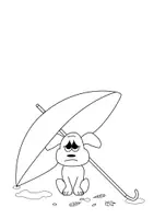 Vorschau - Mal- und Bastelvorlagen - Vorlagen Nr.9: So ein Hundewetter - Seite 3