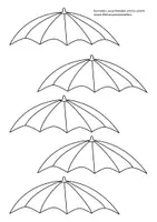 Vorschau - Mal- und Bastelvorlagen - Vorlagen Nr.14: Farbenfrohe Regenschirmparade - Seite 3
