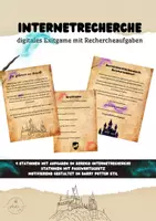 Vorschau - Arbeitsblätter - Internetrecherche - Exitgame - Magic Edition - Deckblatt