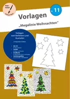 Vorschau - Mal- und Bastelvorlagen - Vorlagen Nr.11: Megalinie Weihnachten - Deckblatt